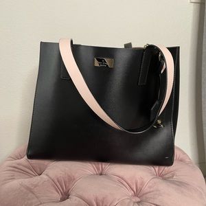 Black and pink Kate spade shoulder bag